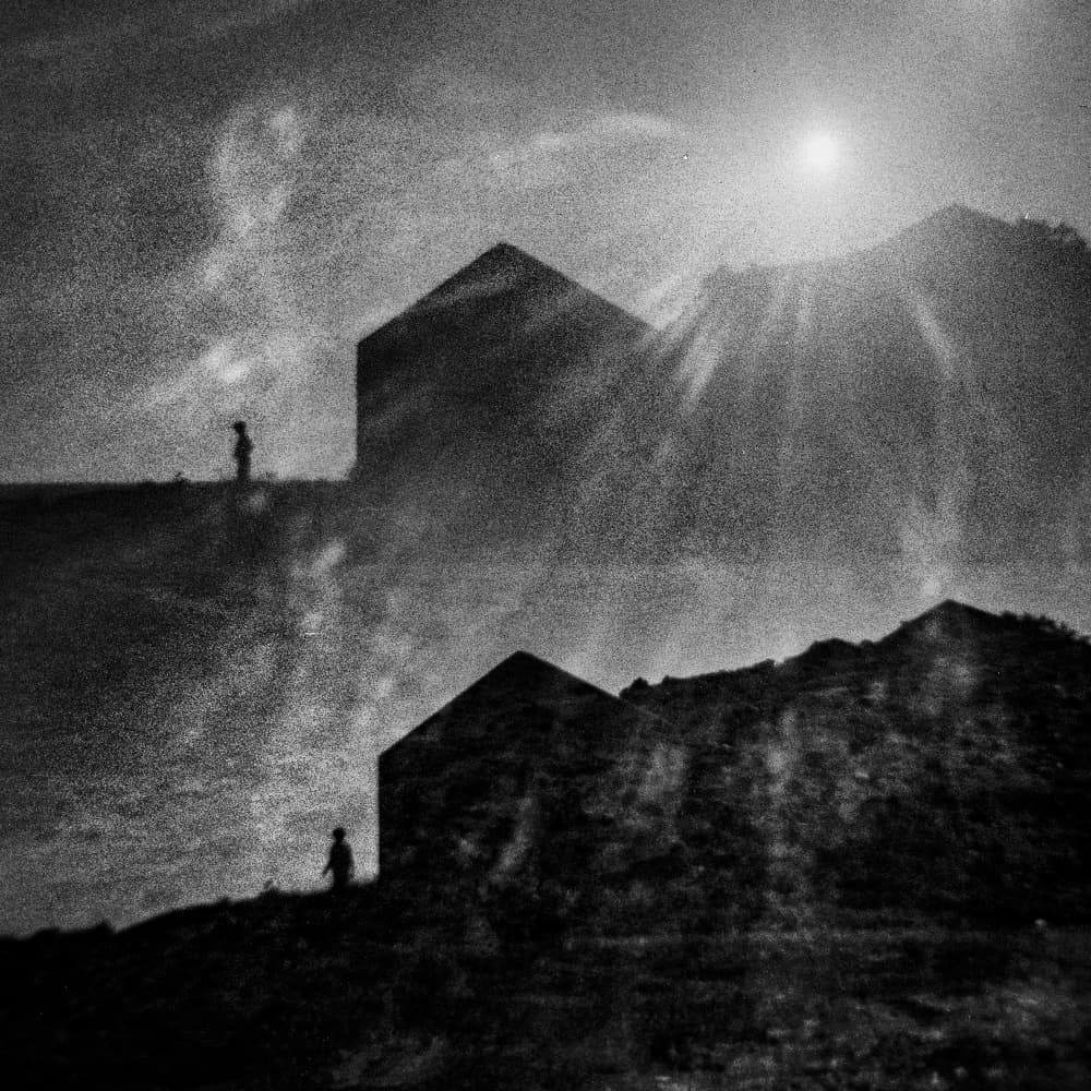Silhouettes on Textured Hills by Paulo Abrantes — canvas wall art