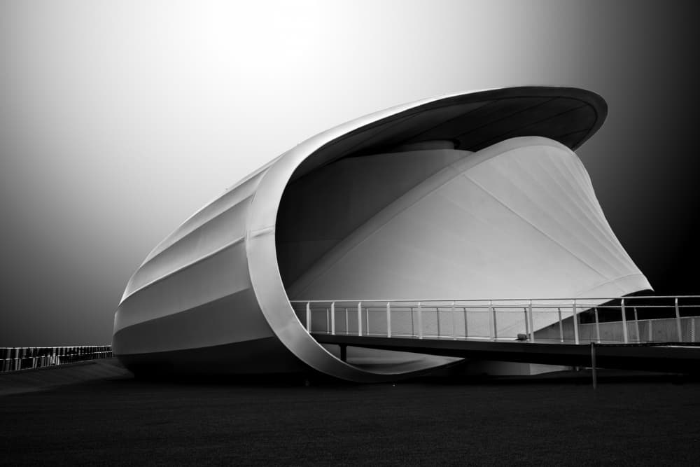 Modern Architectural Form by Ahmed Alblowi — canvas wall art