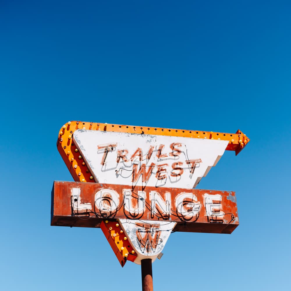 Retro Roadside Lounge by Bethany Young — canvas wall art