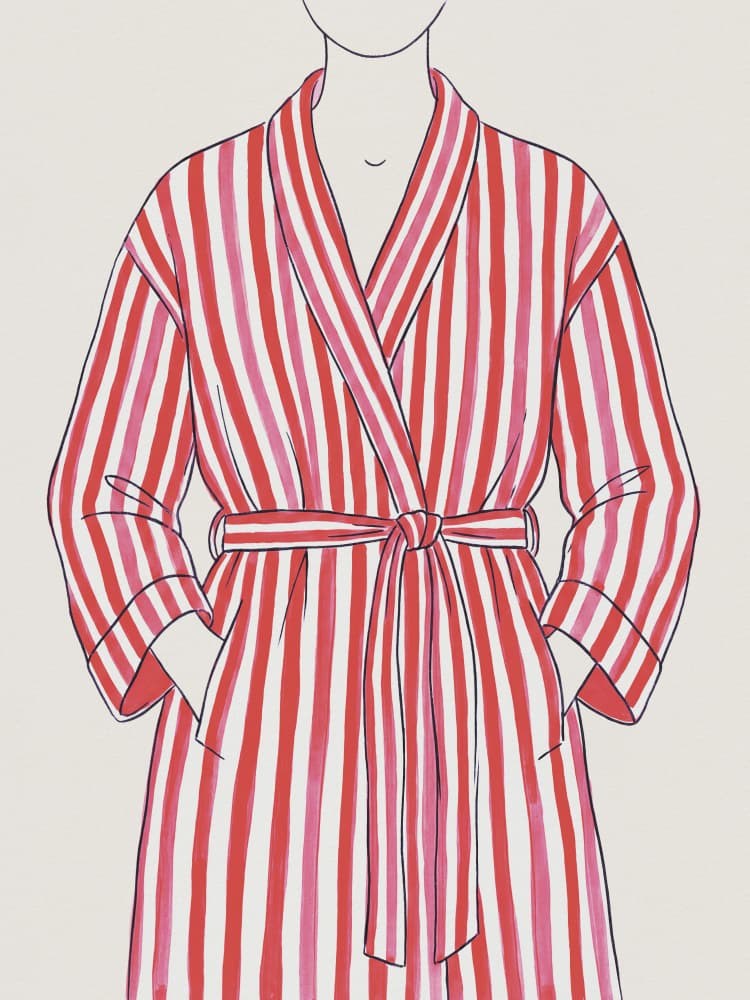 Striped Robe Fashion by Andreas Magnusson — canvas wall art