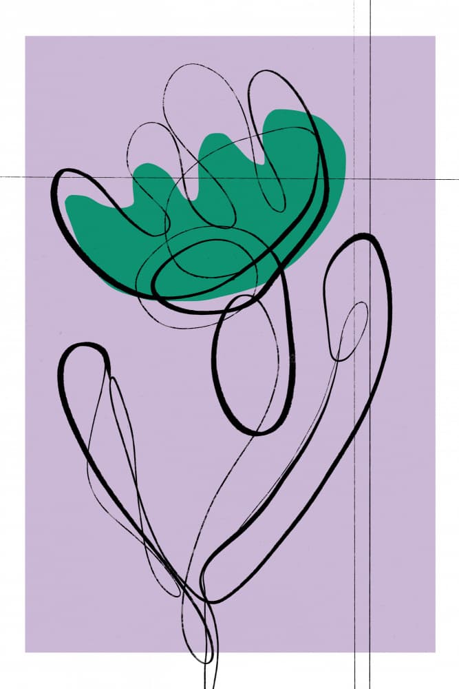 Flowing Petals by Treechild — canvas wall art