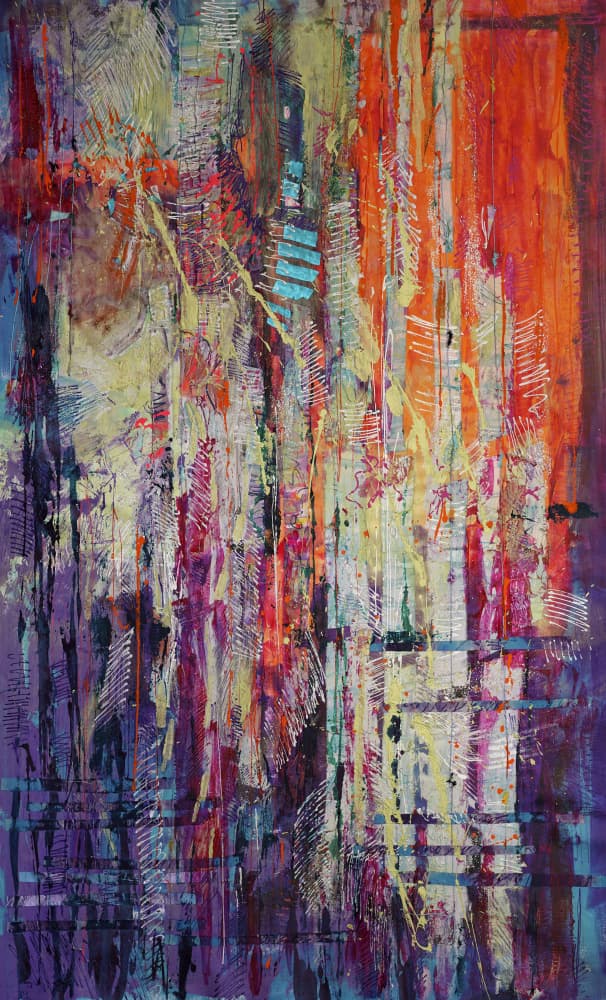 Graceful Echoes of Vibrance by Dorothy Fagan — canvas wall art