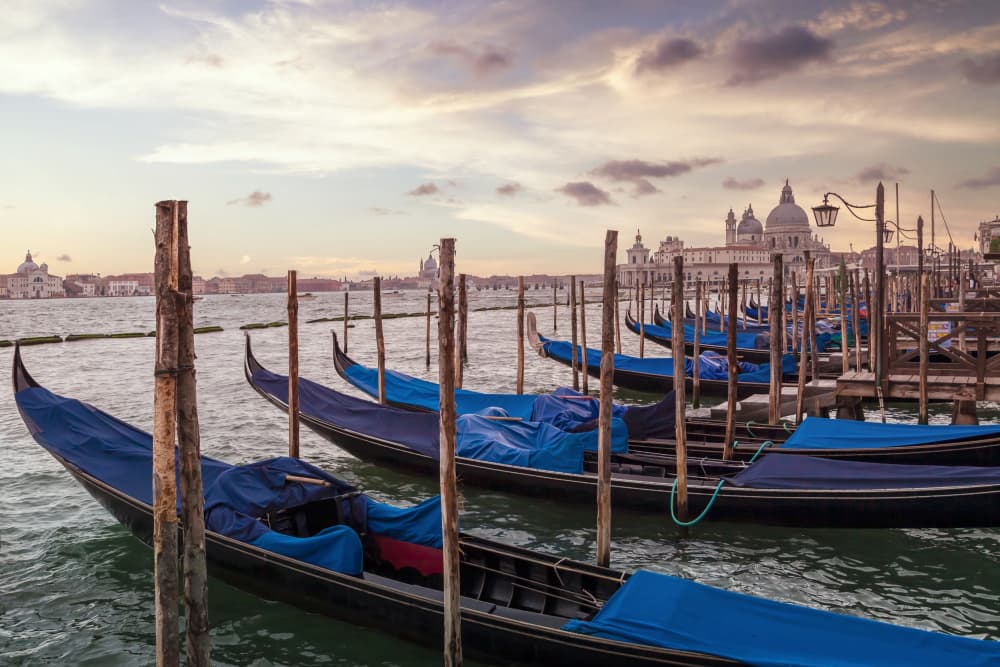 Venice Grand Canal Sunset by Melanie Viola — canvas wall art
