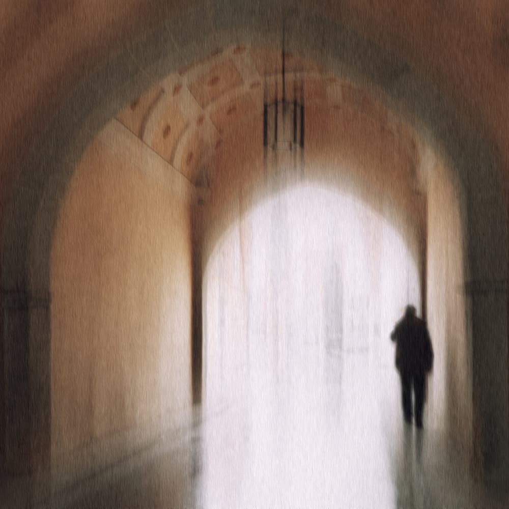 Solitary Journey Archway by Roswitha Schleicher-Schwarz — canvas wall art