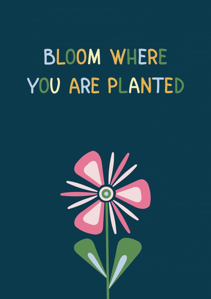 Bloom Where You Are Planted by Olena Kovalova — canvas wall art