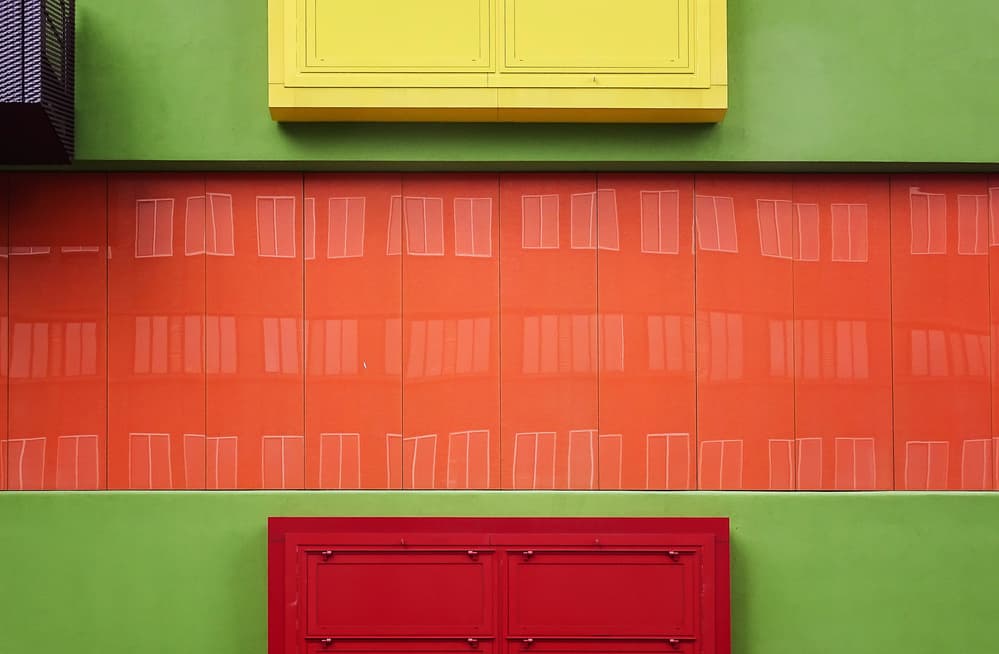 Vibrant Urban Geometry by Henk van Maastricht — canvas wall art