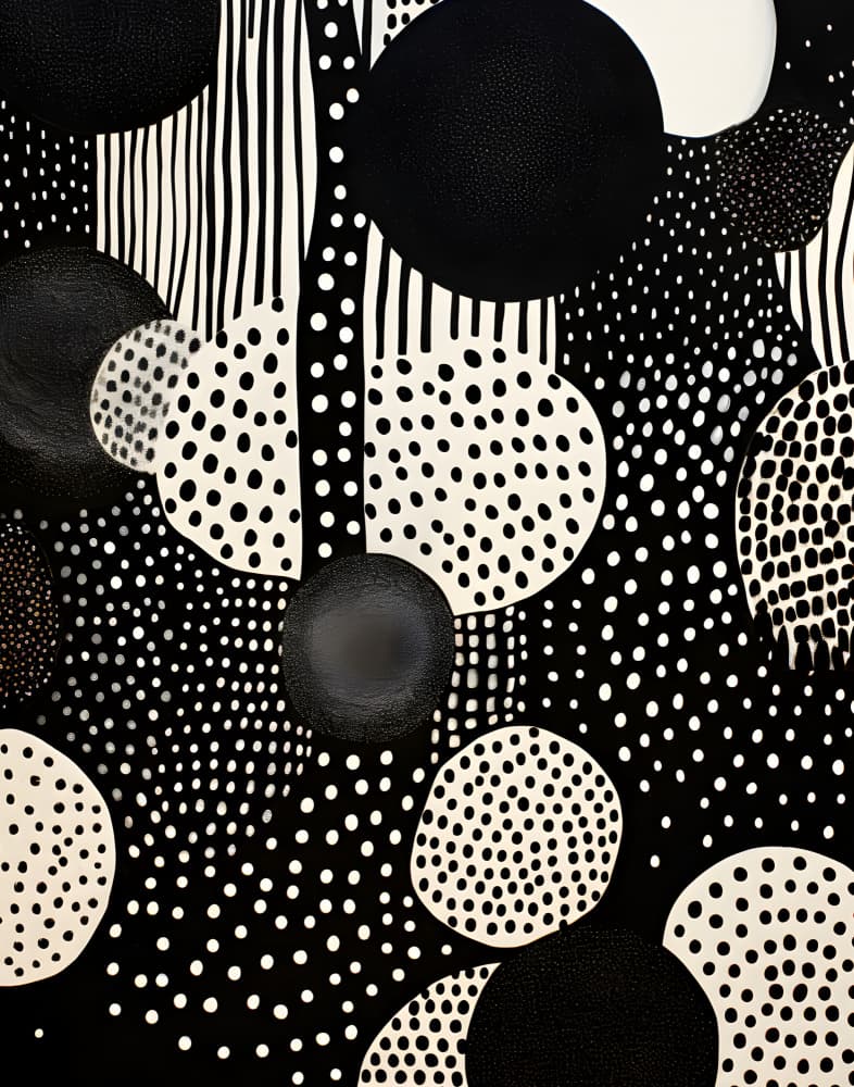 Dynamic Dotted Shapes by Jolly and Dash — canvas wall art
