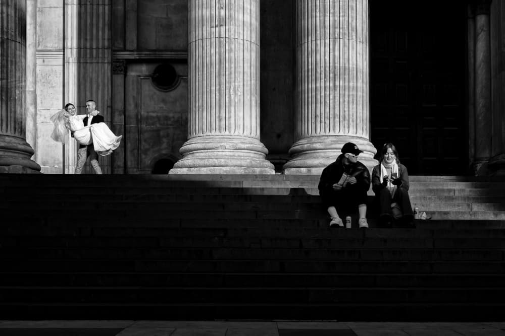 Grand Steps Romance by Selaru Ovidiu — canvas wall art