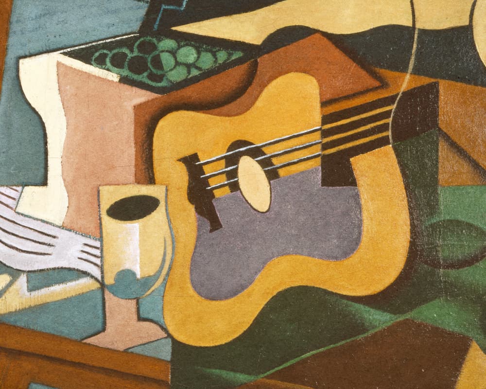 Juan Gris's Still Life With Guitar (1920) by Juan Gris — canvas wall art