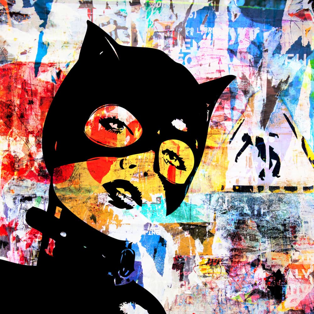 Urban Cat Mask by PASLIER Morgan — canvas wall art