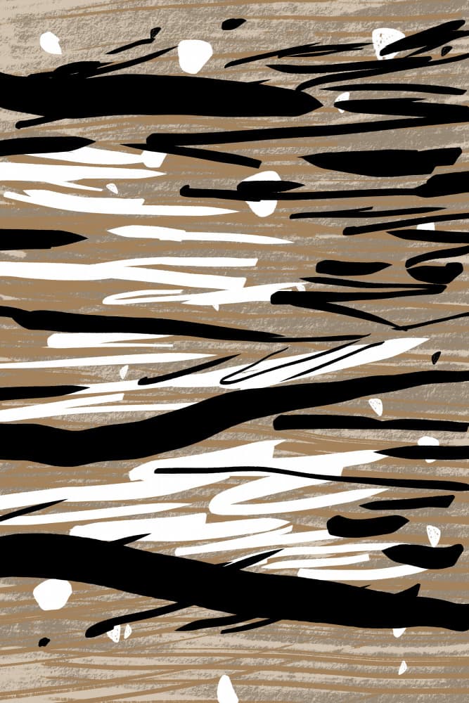 Dynamic Abstract Strokes by Simona Gocan — canvas wall art
