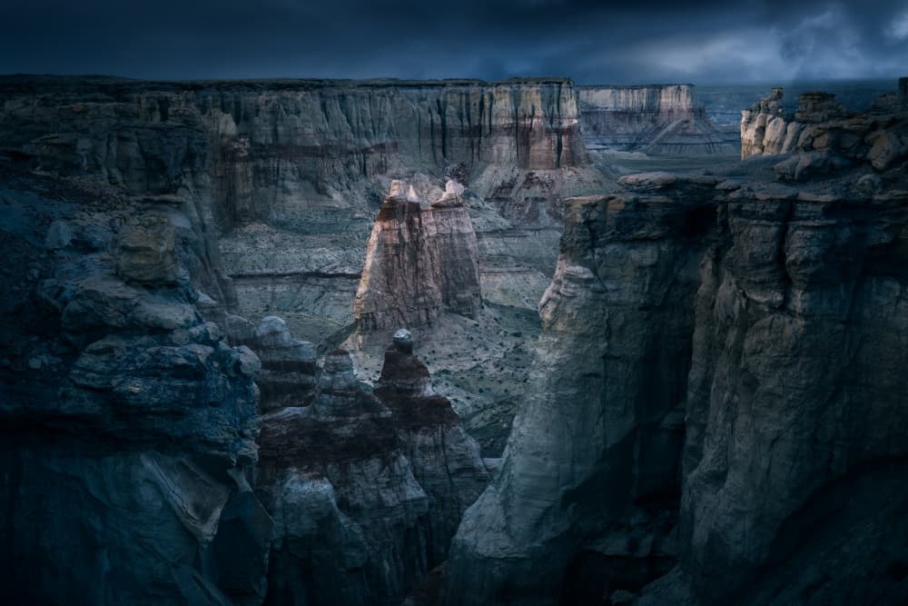 Dramatic Canyon Light by Chao Feng 天馬 — canvas wall art