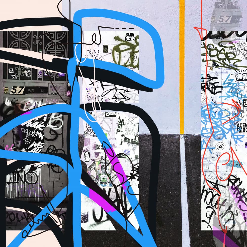 Vibrant Urban Lines by Pelin Atilla — canvas wall art