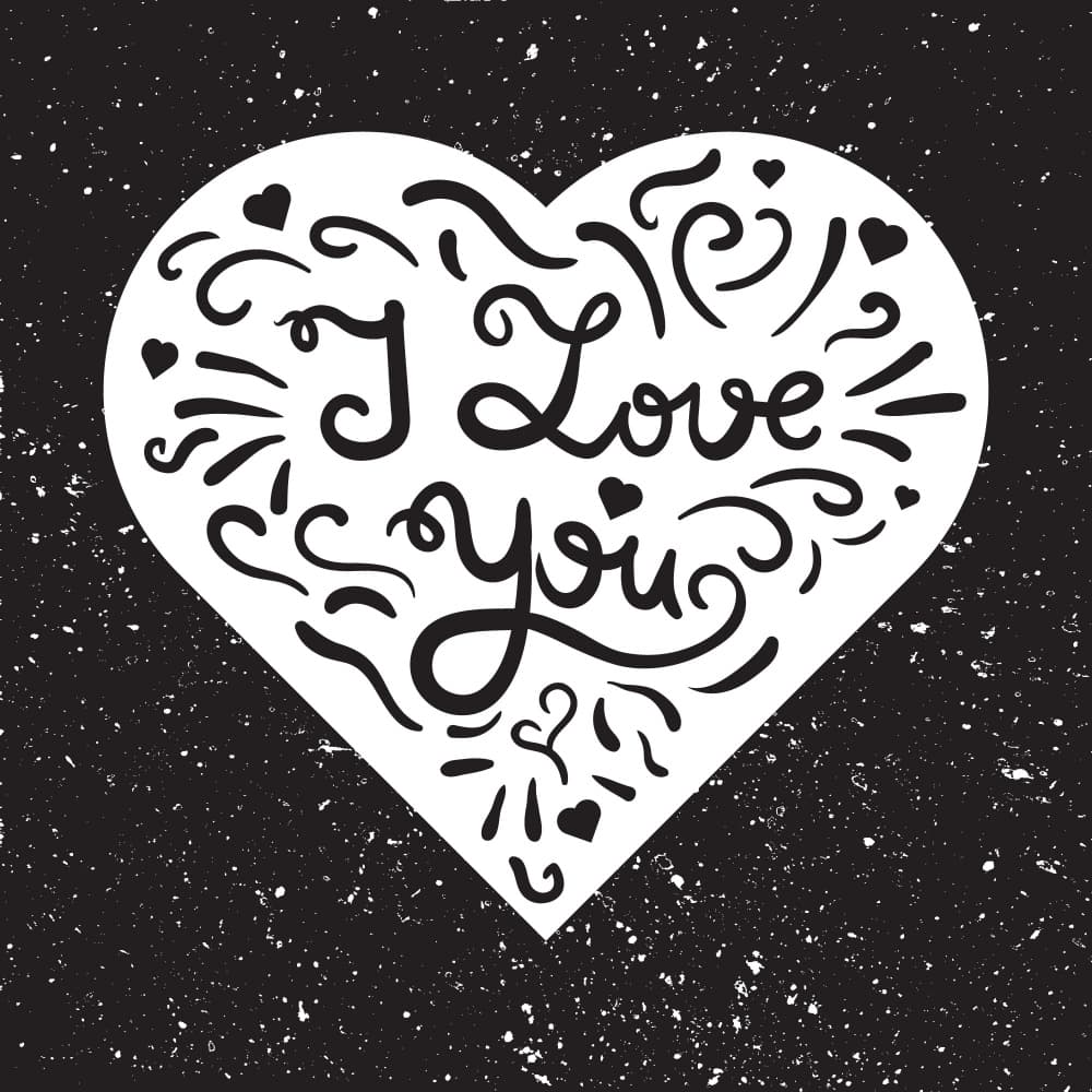 I Love You Heart by Marika Barsrsind — canvas wall art