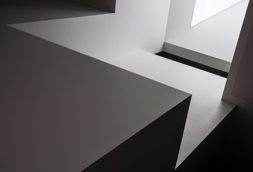Geometric Light and Shadow by Tomasz Buczkowski ( Tomush ) — canvas wall art