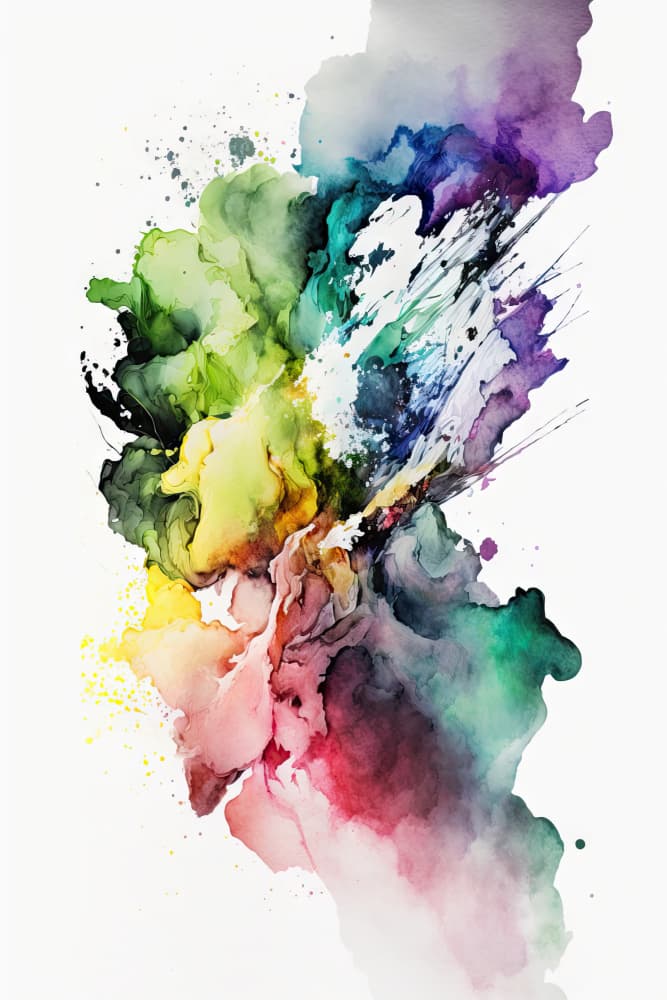 Vibrant Color Burst by Mauro — canvas wall art