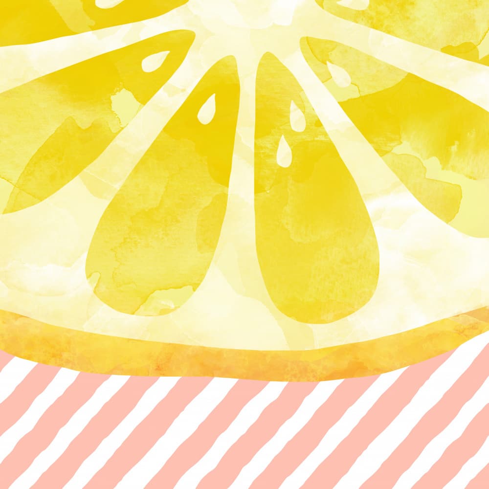 Fresh Citrus Stripes by Orara Studio — canvas wall art