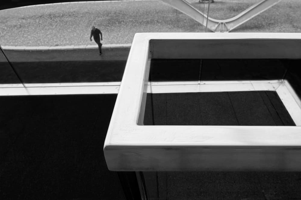 Geometric City Solitude by Paulo Abrantes — canvas wall art