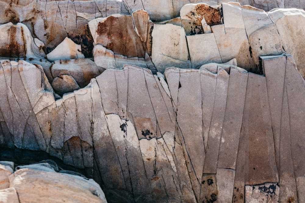 Abstract Rock Layers by Tim Mossholder — canvas wall art