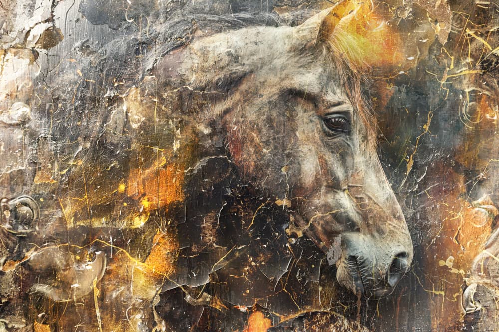 Dark Horse Spirit by Rafal Kulik — canvas wall art