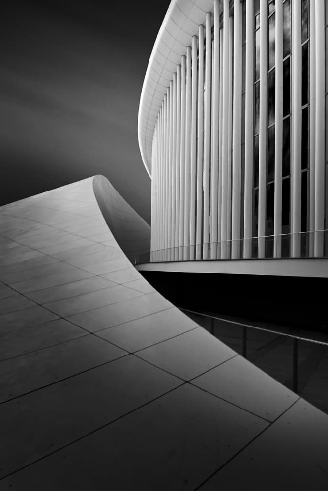 Sleek Architectural Curves by Arnd Gottschalk — canvas wall art