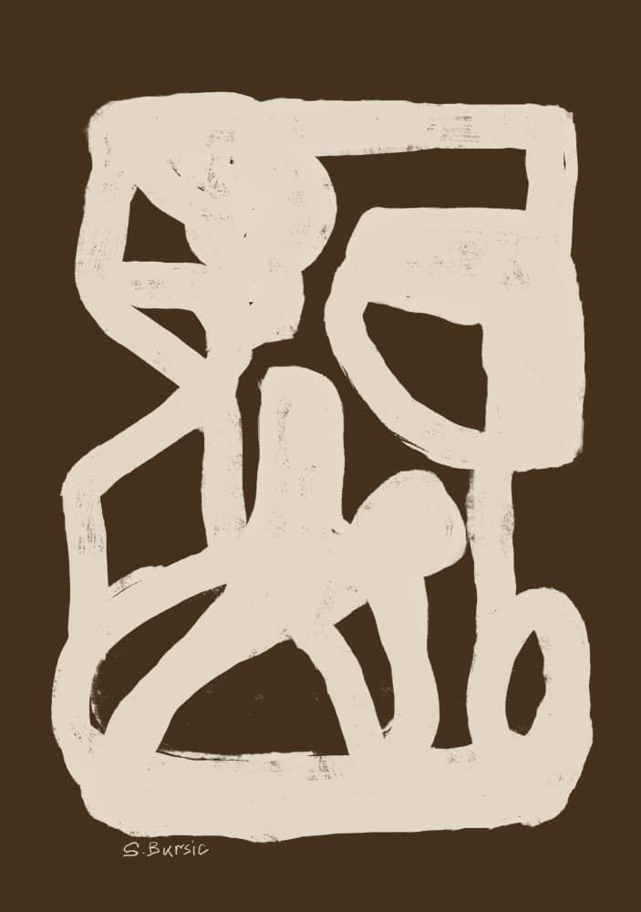 Organic Abstract Forms by Sharyn Bursic — canvas wall art