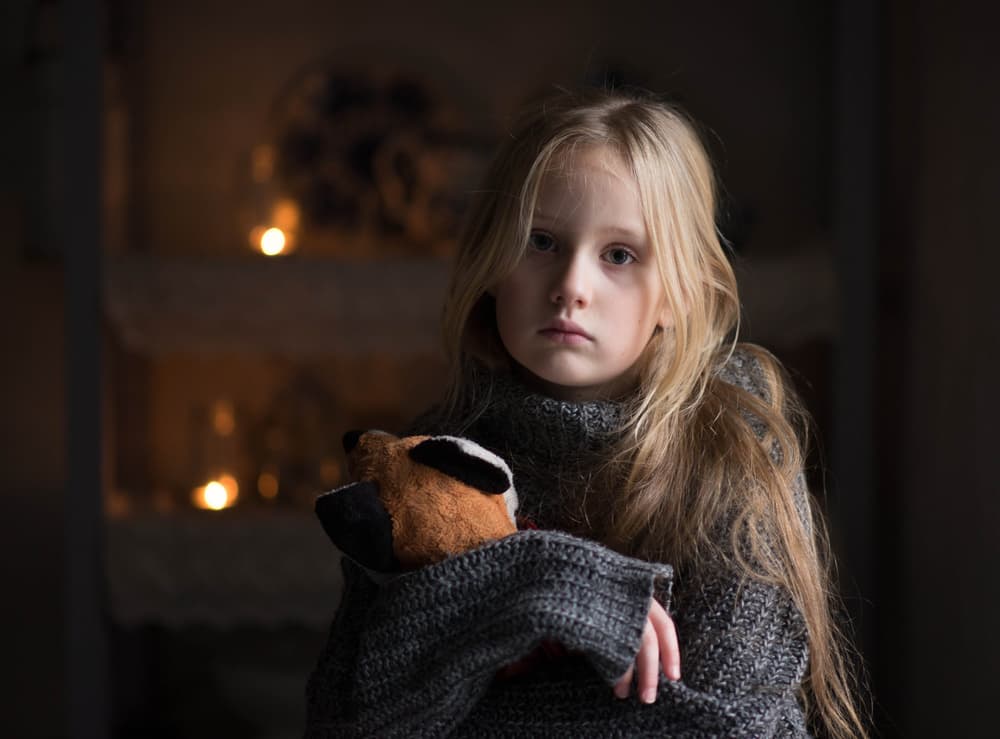 Pensive Girl Warm Glow by Małgorzata Masarz — canvas wall art
