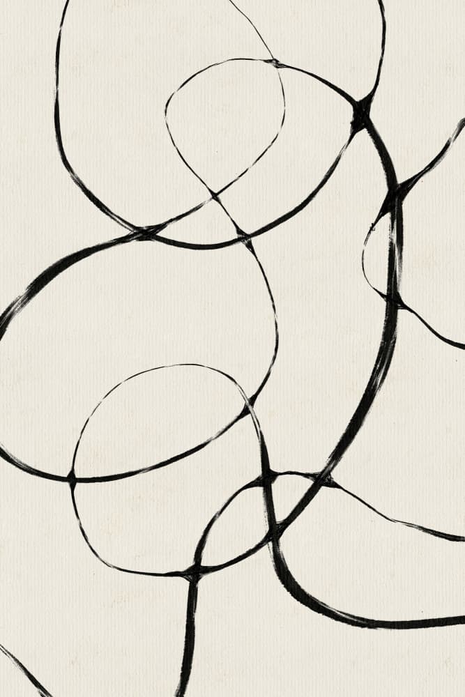 Entwined Lines by Treechild — canvas wall art