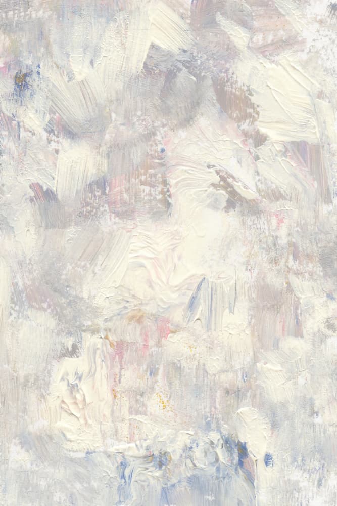 whites brushstrokes and Soft Pastel Hues by uplusmestudio — canvas wall art