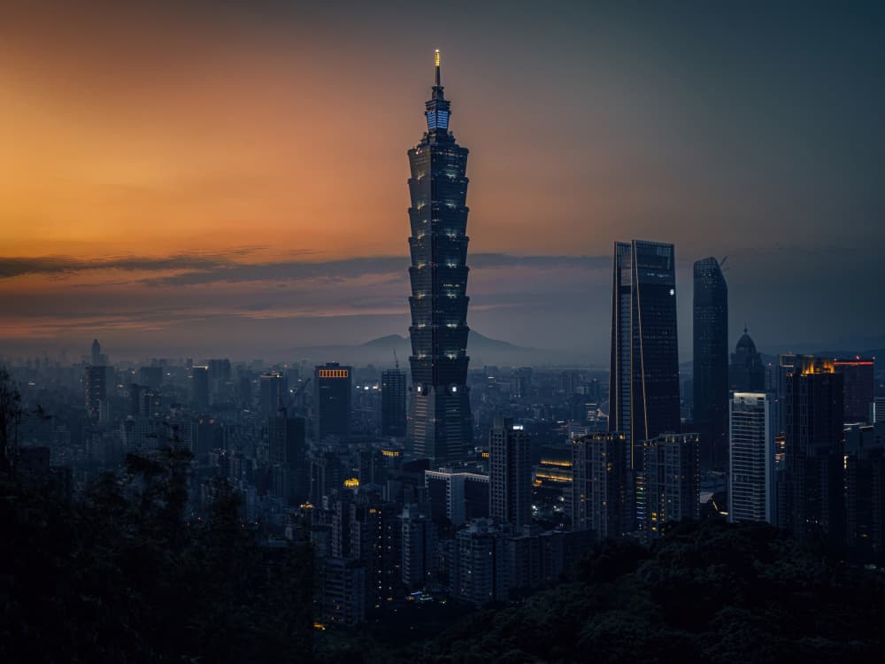 Taipei 101 Twilight by Frank W. — canvas wall art