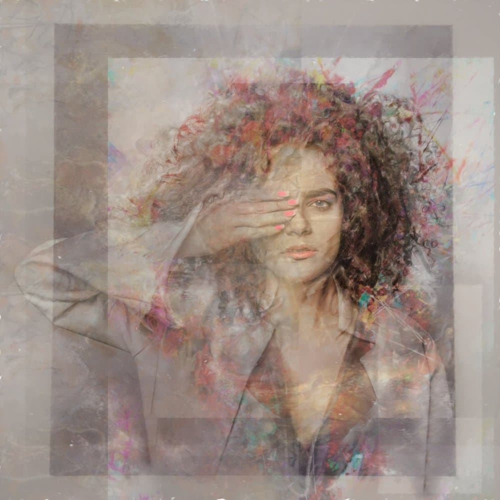 Colorful Dreamy Portrait by Tommaseo Gregorio — canvas wall art