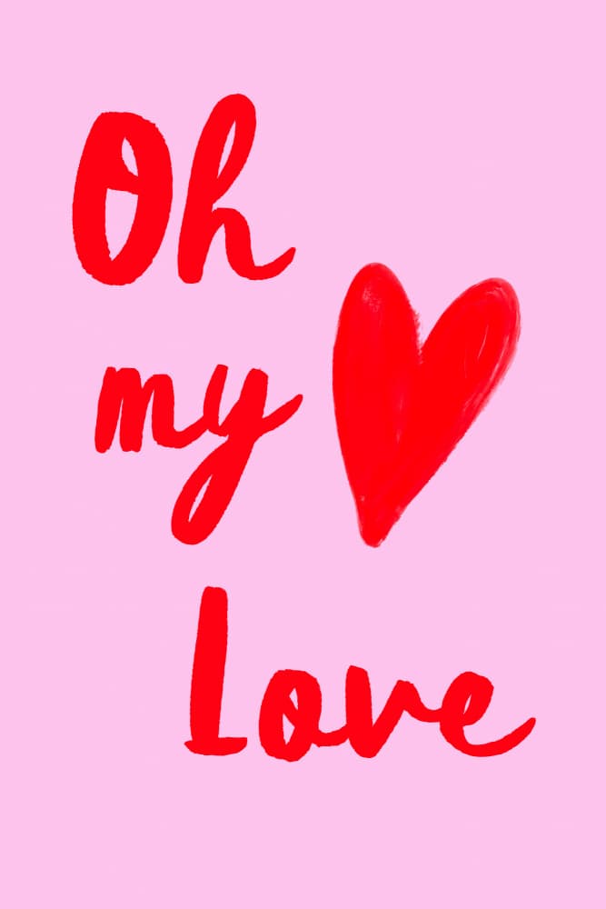 Ohmylove by Treechild — canvas wall art