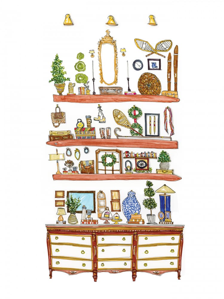 Holiday Shelf Styling by Breanna Megan Studio — canvas wall art