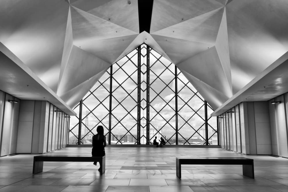 Contemplative Modern Geometry by Kieron Long — canvas wall art