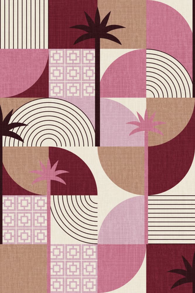 Tropical Geometric Palm Pattern