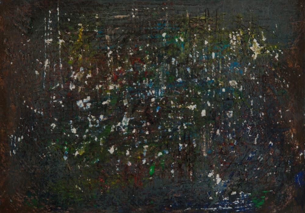 Vibrant Dark Abstract by Dale Hefer — canvas wall art