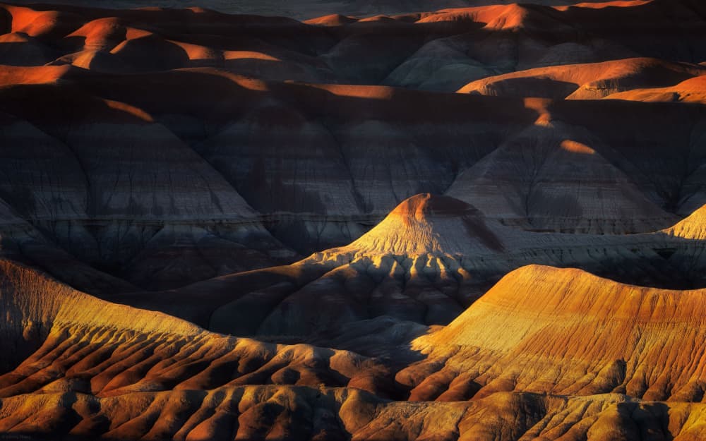Golden Desert Formations by Johnny Zhang — canvas wall art