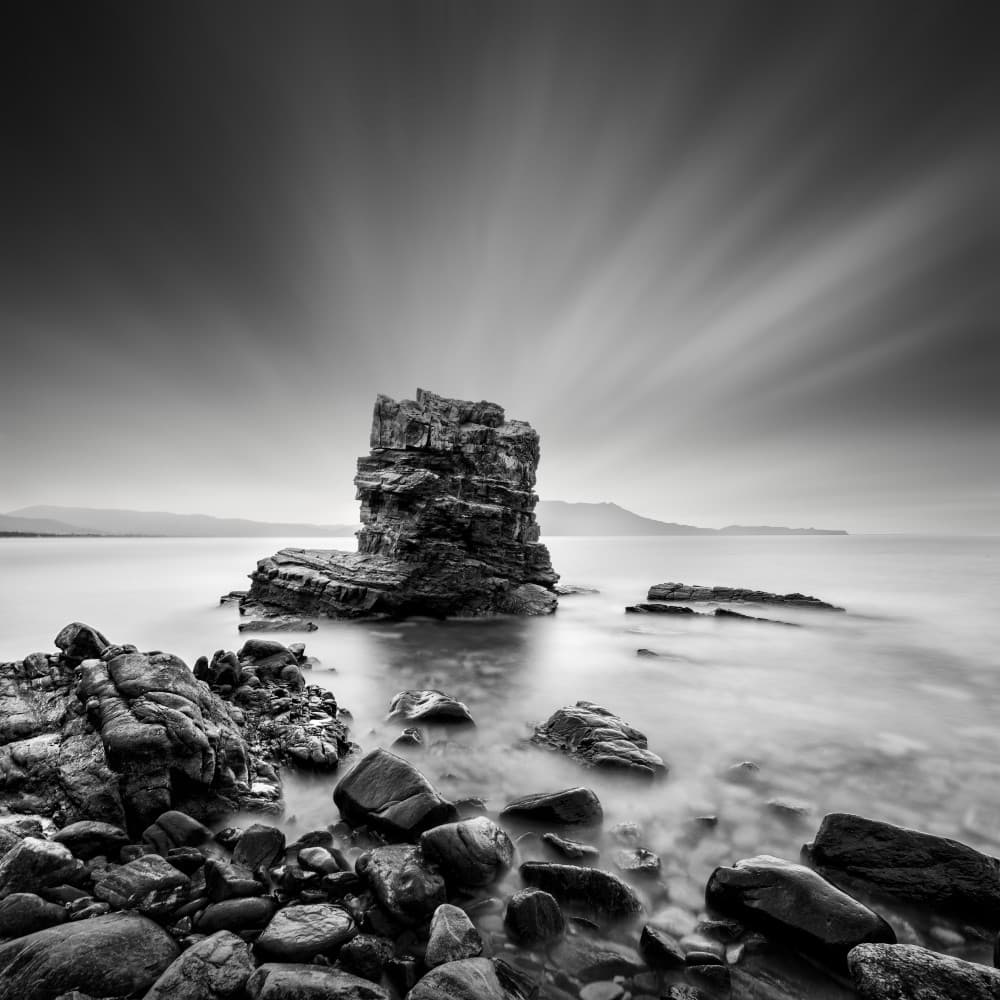 Dramatic Sea Stack by George Digalakis — canvas wall art