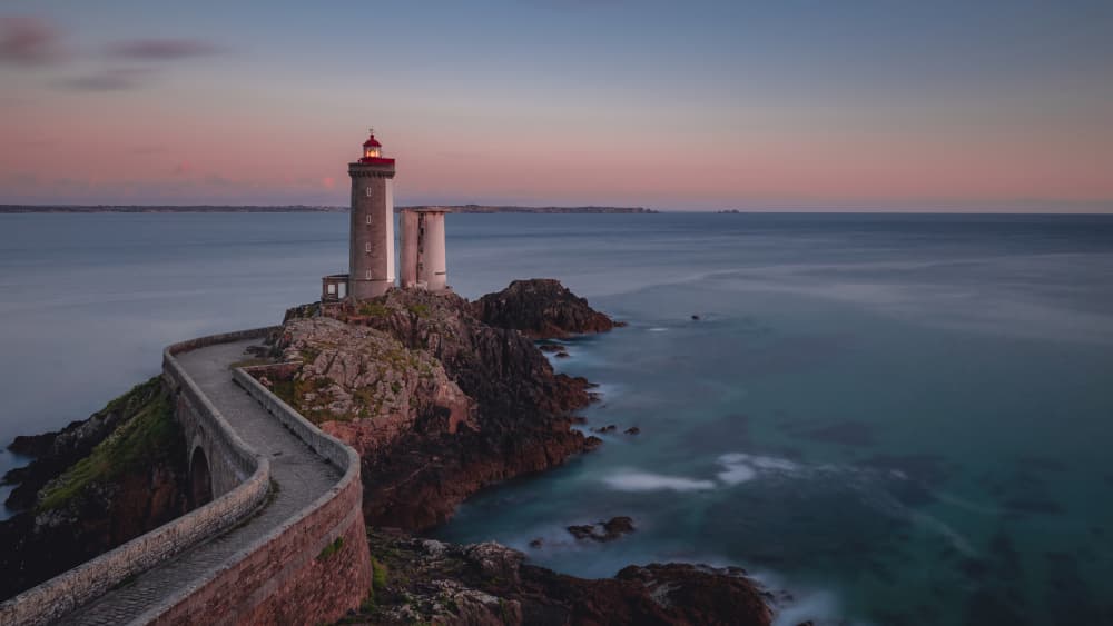Serene Coastal Lighthouse by Tom Vinken — canvas wall art