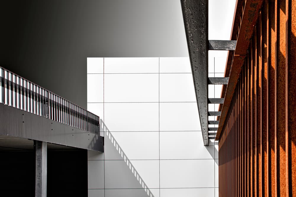 Modern Architectural Contrast by Anita Martin AnnaPileaFotografie — canvas wall art