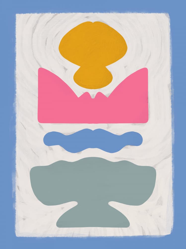 Colorful Organic Forms by Little Dean — canvas wall art