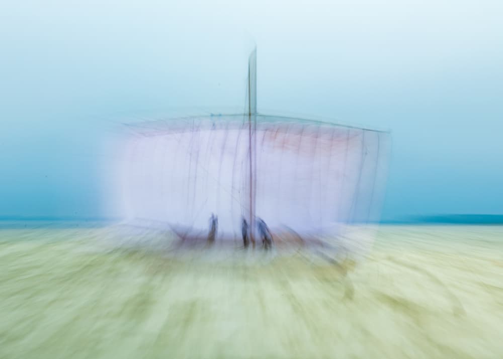 Dreamy Sailboat Blur by Hidenori Sono — canvas wall art