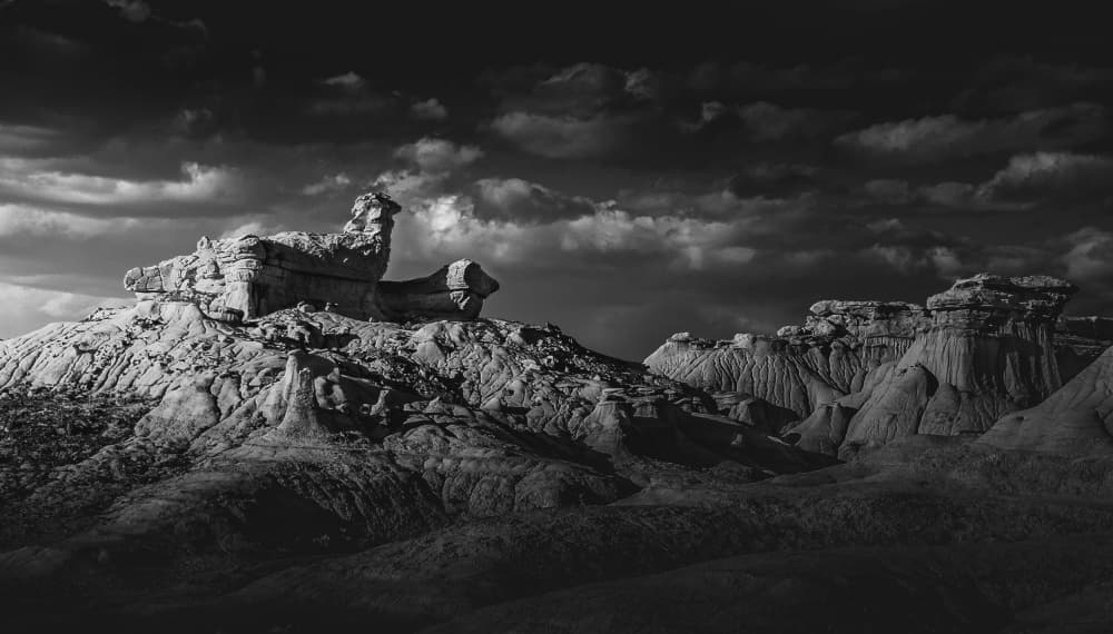 Dramatic Badlands Landscape by Bing Li — canvas wall art