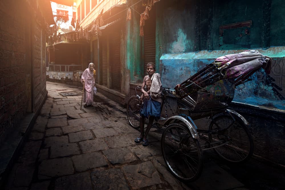Old City Street Life by Fadhel Almutaghawi — canvas wall art