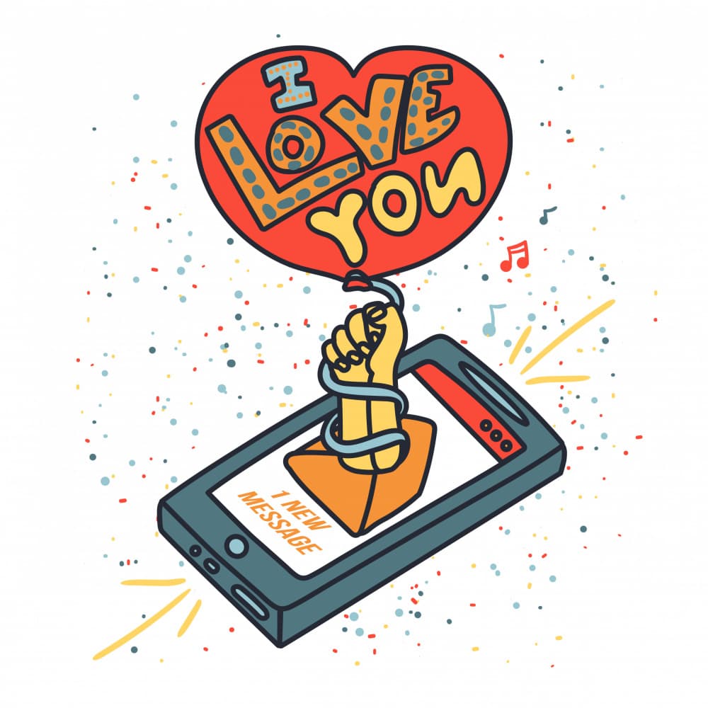 Love Message Pop Up by Marika Barsrsind — canvas wall art
