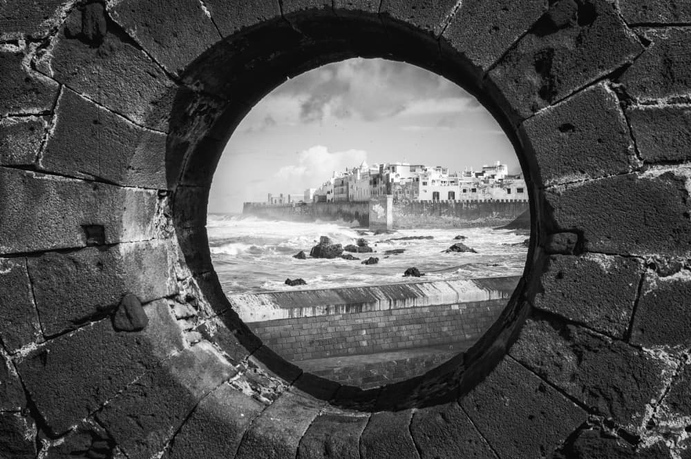 Historic City Ocean Window by Pavol Stranak — canvas wall art