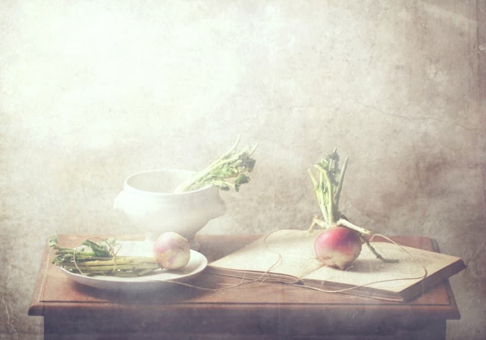 Rustic Produce Still Life by Delphine Devos — canvas wall art
