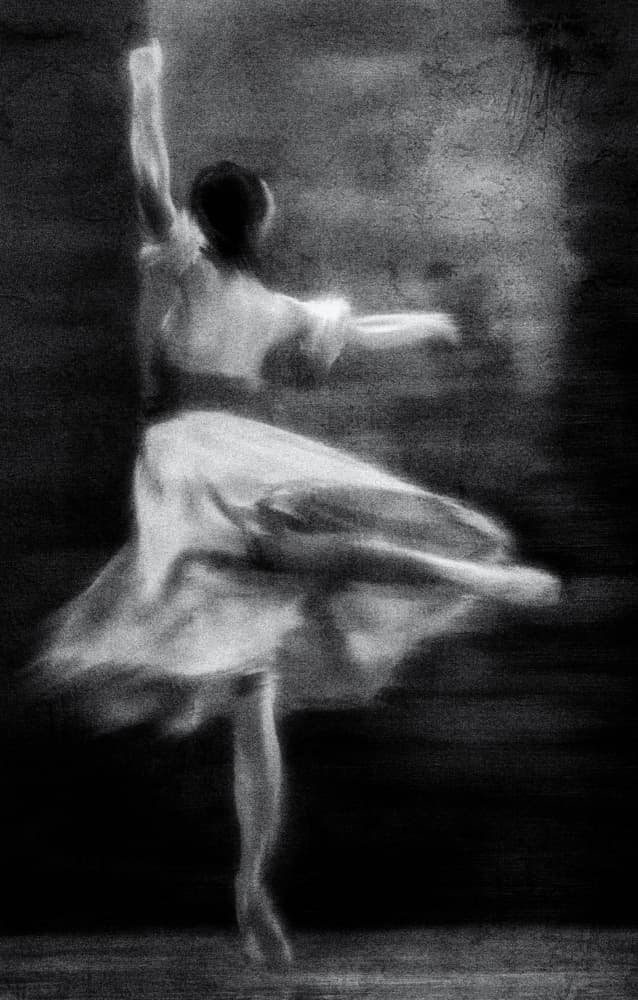 Ballerina In Motion by Charlaine Gerber — canvas wall art