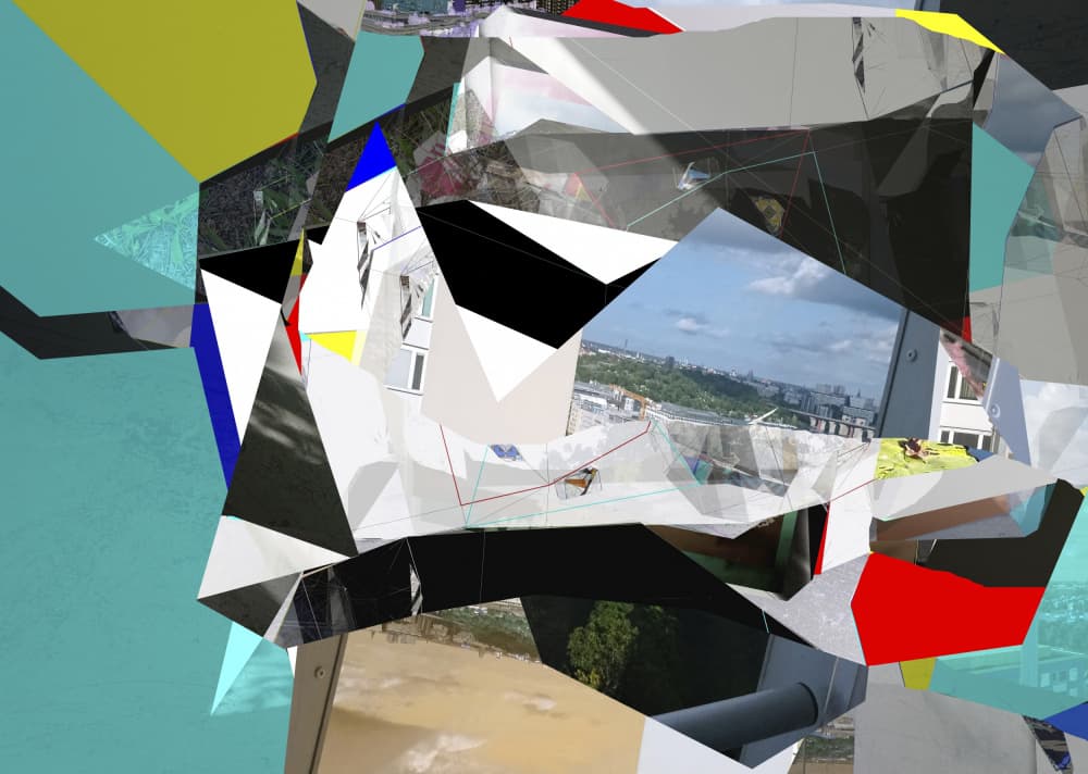 Abstract Urban Geometry by Stefan Fransson — canvas wall art
