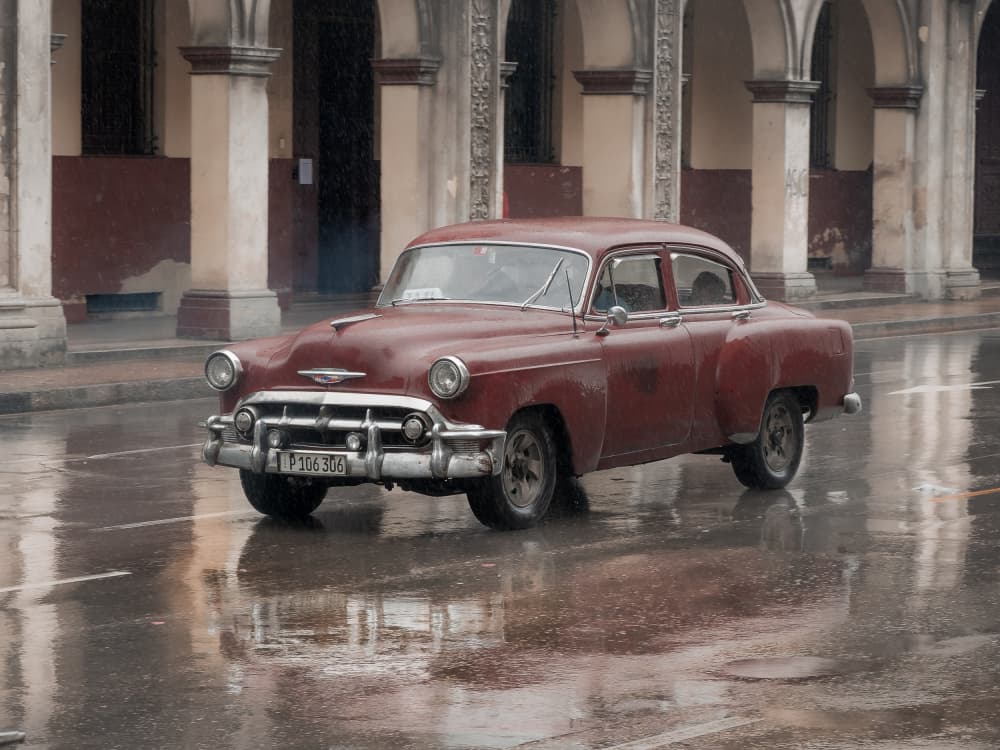 Driving by Rain by Andy Bauer — canvas wall art